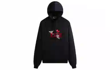 KITH SS24 Cupid Embroidered Hoodie Black