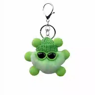 丹琴 搞怪酷帅墨镜小煤球 可爱少女心包包书包公仔挂饰卡通玩偶汽车 毛绒 挂件 男女同款情侣款