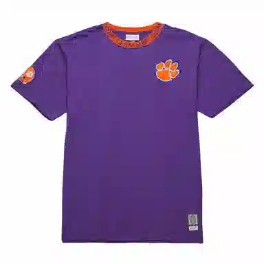 Mitchell Ness x NCAA Clemson Tigers Jacquard Ringer T