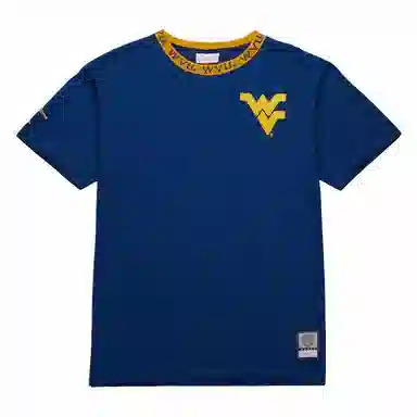 Mitchell Ness x NCAA West Virginia Mountaineers Jacquard Ringer T