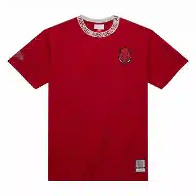 Mitchell Ness x NCAA Arkansas Razorbacks Jacquard Ringer T