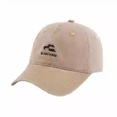 心水好物 早春大头围韩版户外出行防晒百搭刺绣字母 棉 鸭舌帽 男女同款情侣款