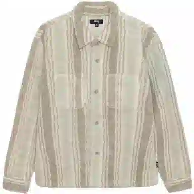 Stussy FW 23 Stripe Sherpa Shirt