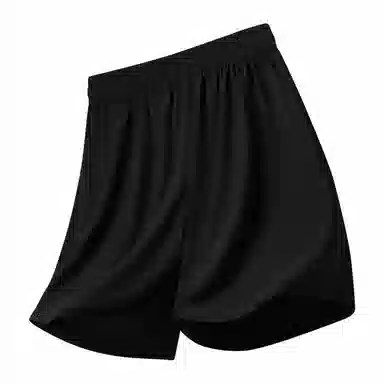 纳趣 字母印花宽松直筒五分裤百搭户外透气速干休闲短裤 男款 黑色