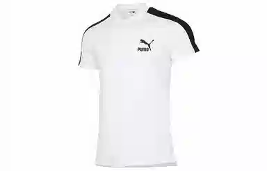 PUMA Logo Polo Shirt White