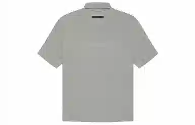 Fear of God Essentials SS21 Short Sleeve Polo Dark Heather Oatmeal