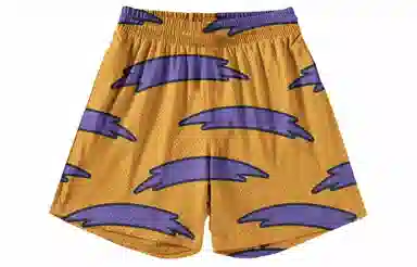 王者荣耀 孙悟空全息碎影款 趣味卡通创意印花拼接撞色运动篮球家居服系带宽松直筒松弛感慵懒风五分休闲短裤 男女同款