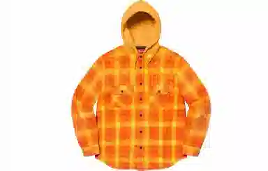 Supreme FW21 Week 9 Hooded Flannel Zip Up Shirt