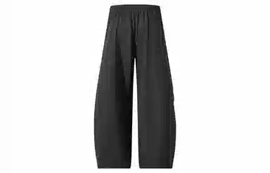 王者荣耀 花木兰款轻薄速干纯色褶皱伞兵弯刀裤阔腿垂感宽松外出运动日常通勤休闲裤 男女同款