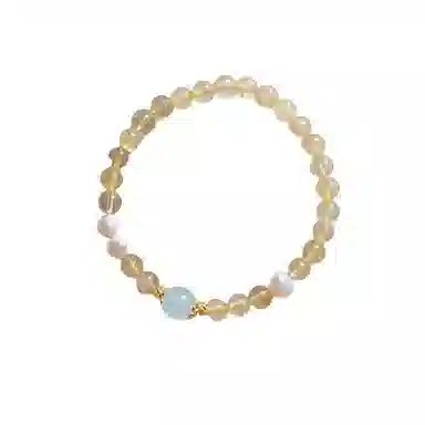 【吸财转运】 指尖瑰宝 招财纳福财源广进日进斗金时来运转八方来财诸事顺遂新中式百搭#好运天然 黄发晶 手串 男女同款情侣款