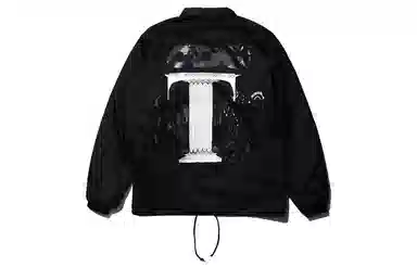 CDG x Stussy Logo Zip Jacket Black