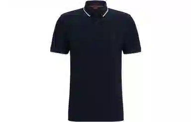 HUGO BOSS Slim-Fit Polo Shirt Dark Blue