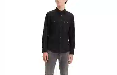 Levis Logo Long Sleeve Shirt Black