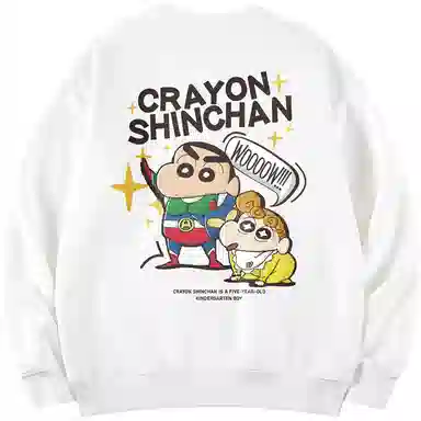 Crayon Shin-chan Cartoon Print Pullover Sweatshirt