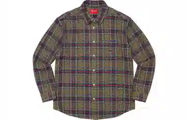 Supreme SS23 SS23 Week 1 BASKET WEAVE PLAID SHIRT
