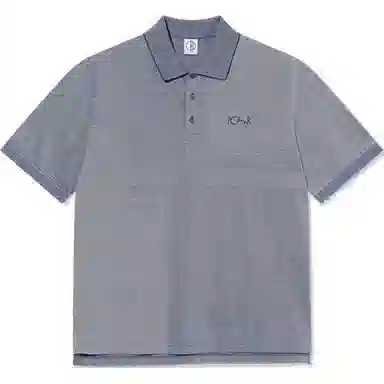 Polar Skate Co Polo Shirt Grey Blue