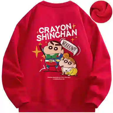 Crayon Shin-chan Cartoon Print Pullover Sweatshirt