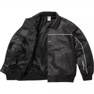 Supreme x Nike Leather Varsity Jacket