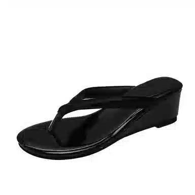 美洲爵士 小众时尚豹纹通勤百搭人字拖鞋 女