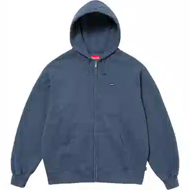 Supreme Overdyed Small Box Zip Up Hooded Sweatshirt