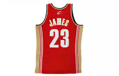 Mitchell & Ness NBA Cavaliers LeBron James 23 Away Jersey Red