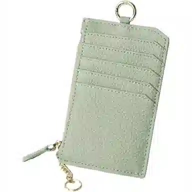 彤彤兔 多卡位超薄小巧 头层牛皮 零钱包 女款 黑色\蓝色\灰色\粉色\浅绿色\卡其色\日光白