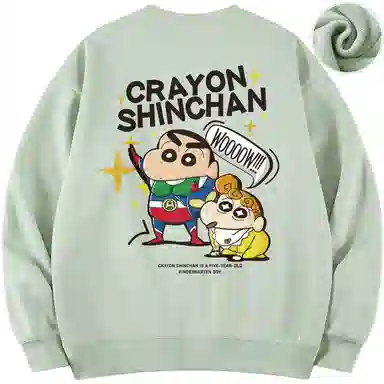 Crayon Shin-chan Cartoon Print Pullover Sweatshirt