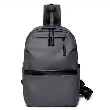 彤彤兔 功能便捷运动 牛津布 斜挎胸包 男款 黑色/灰色