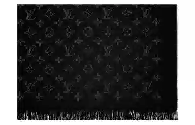 Louis Vuitton Monogram Scarf Black
