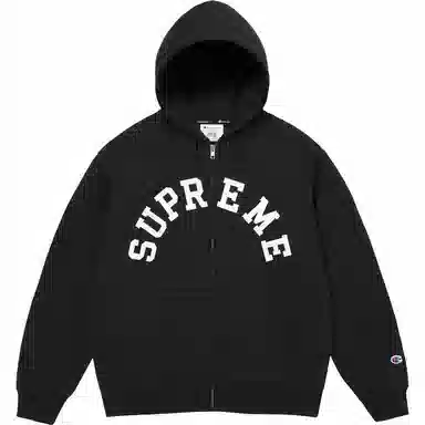 Supreme x Champion Zip Up Hooded Sweatshirt