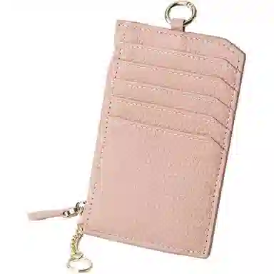 彤彤兔 多卡位超薄小巧 头层牛皮 零钱包 女款 黑色\蓝色\灰色\粉色\浅绿色\卡其色\日光白