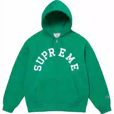 Supreme x Champion Zip Up Hooded Sweatshirt