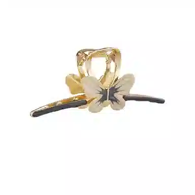 丹琴 优雅气质蝴蝶古风高级感夏天鲨鱼夹子发量多后脑勺 合金 发夹 女款