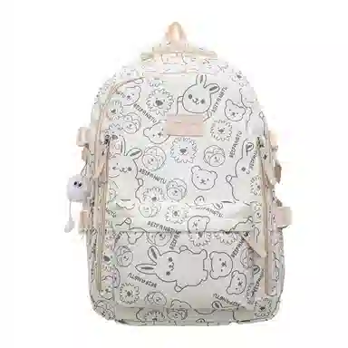 彤彤兔 多巴胺出游背包可爱卡通印花 尼龙 双肩包 女款 多色