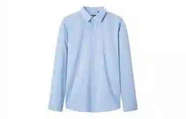 九牧王男裤专家 免烫抗菌商务休闲纯色简约日常长袖衬衫 男款