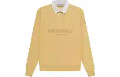 Fear of God Essentials Waffle Henley Rugby Light Tuscan