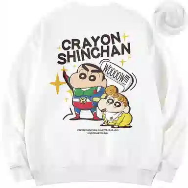Crayon Shin-chan Cartoon Print Pullover Sweatshirt