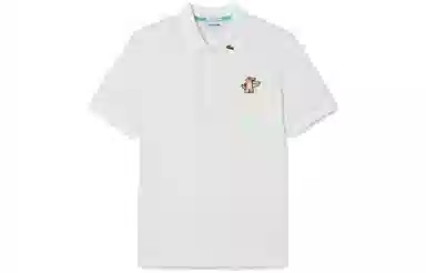 Lacoste SS23 Cartoon Print Polo White