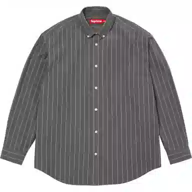 Supreme FW24 WEEK7 Loose Fit Stripe Shirt Logo