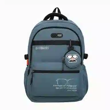 單倉 个性设计轻便初高中学生通勤百搭书包旅行 尼龙 背包双肩包 常规 男女同款情侣款 灰色/黑色/红色/卡其色/蓝色