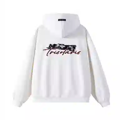 三体 宇宙将为你闪烁系列 简约基础款字母印花连帽开衫休闲美式复古宽松百搭高街潮牌街头嘻哈长袖重磅卫衣 男女同款