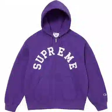 Supreme x Champion Zip Up Hooded Sweatshirt