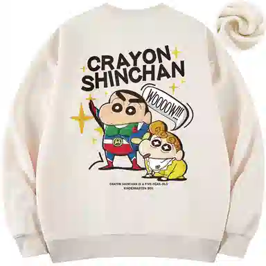 Crayon Shin-chan Cartoon Print Pullover Sweatshirt