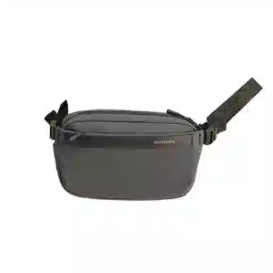 泰克森 多功能运动 皮膜 腰包 常规 男款 黑色/灰色