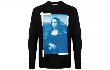 OFF-WHITE Monalisa Long Sleeve Tee Black