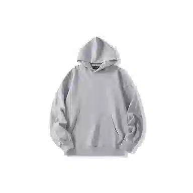 我是大卫 基础简约纯色重磅休闲落肩连帽休闲卫衣 男女同款