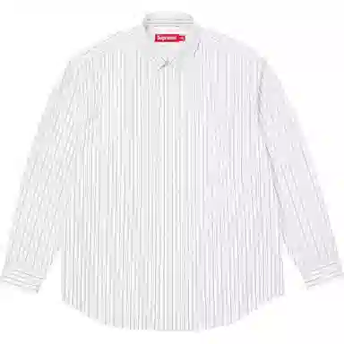 Supreme FW24 WEEK7 Loose Fit Stripe Shirt Logo