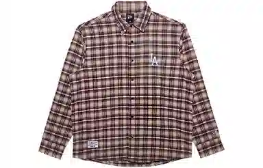 New Era MLB Los Angeles Dodgers Plaid Shirt