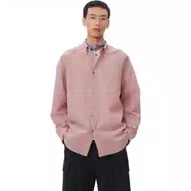 COMMON SCENTS Plaid Loose Fit Shirt