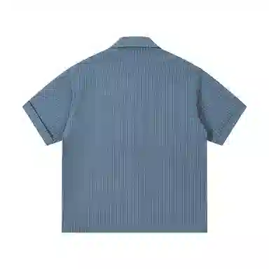 江南先生 野生无限户外刺绣口袋短袖宽松衬衣衬衫 男女同款